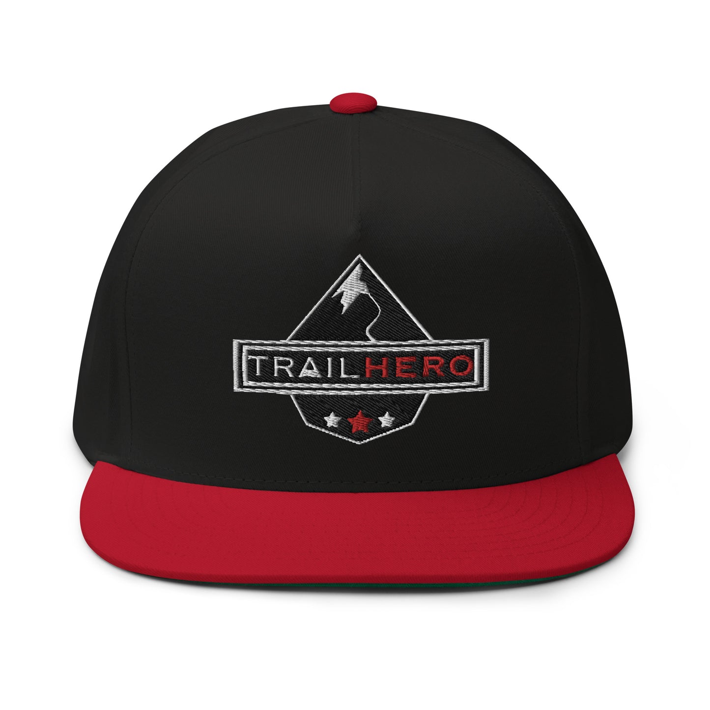 Trail Hero - Hat - Flat Bill Cap - 100% Cotton - Green Undervisor