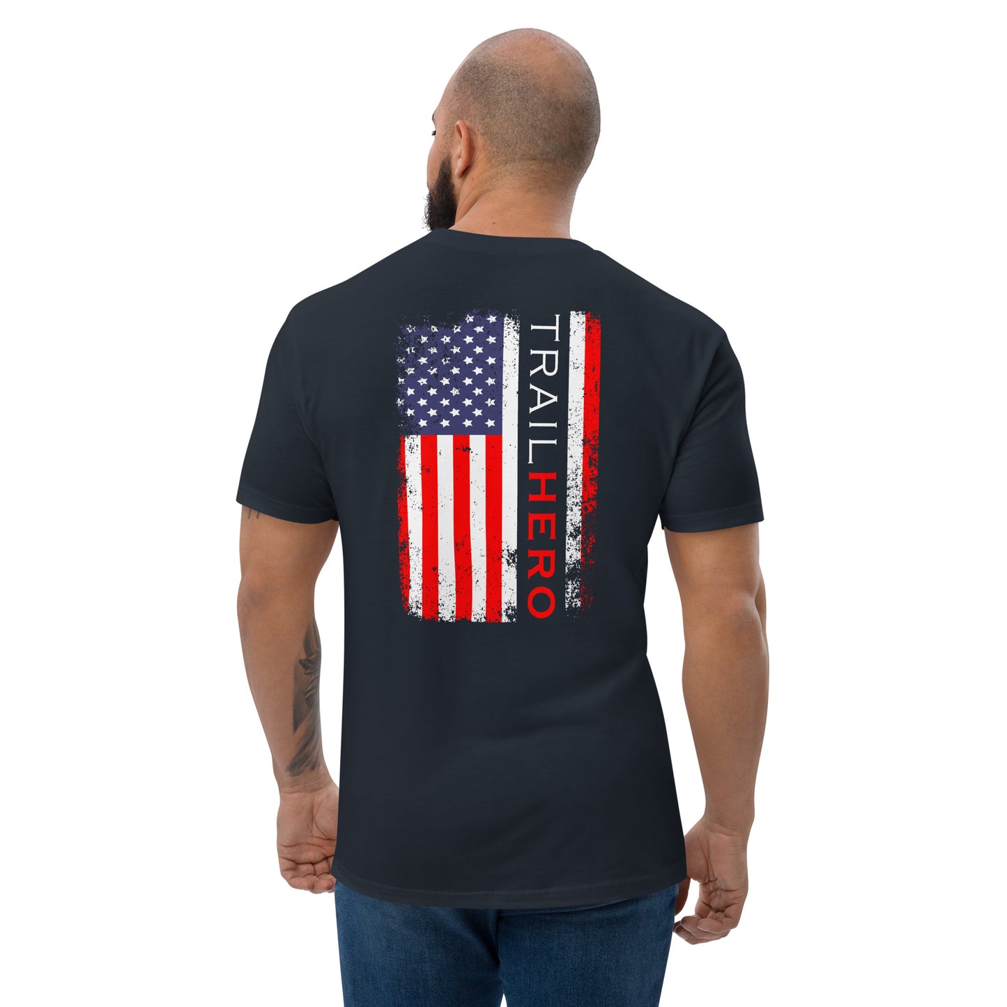Trail Hero - Unisex - Full Color Flag - Pre-Shrunk 100% Cotton Next Level T-Shirt - 4 Colors