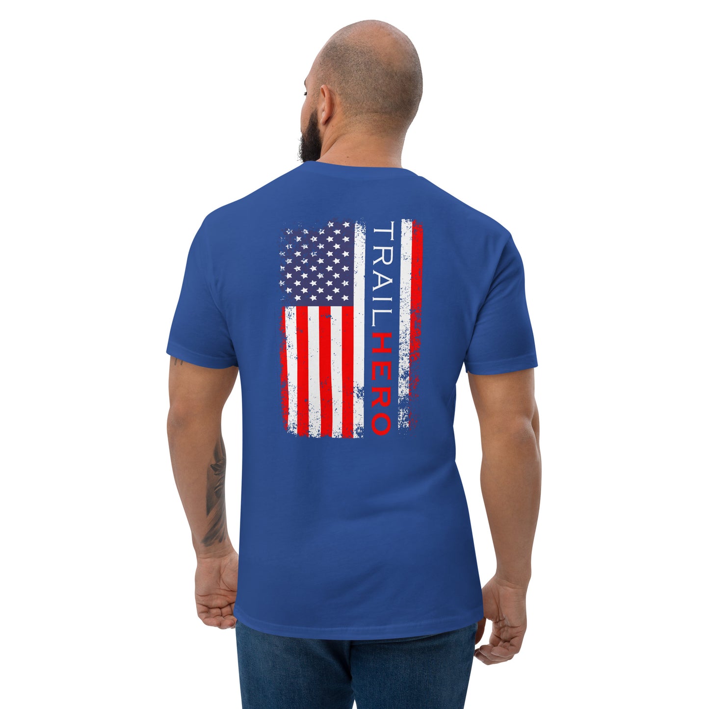 Trail Hero - Unisex - Full Color Flag - Pre-Shrunk 100% Cotton Next Level T-Shirt - 4 Colors