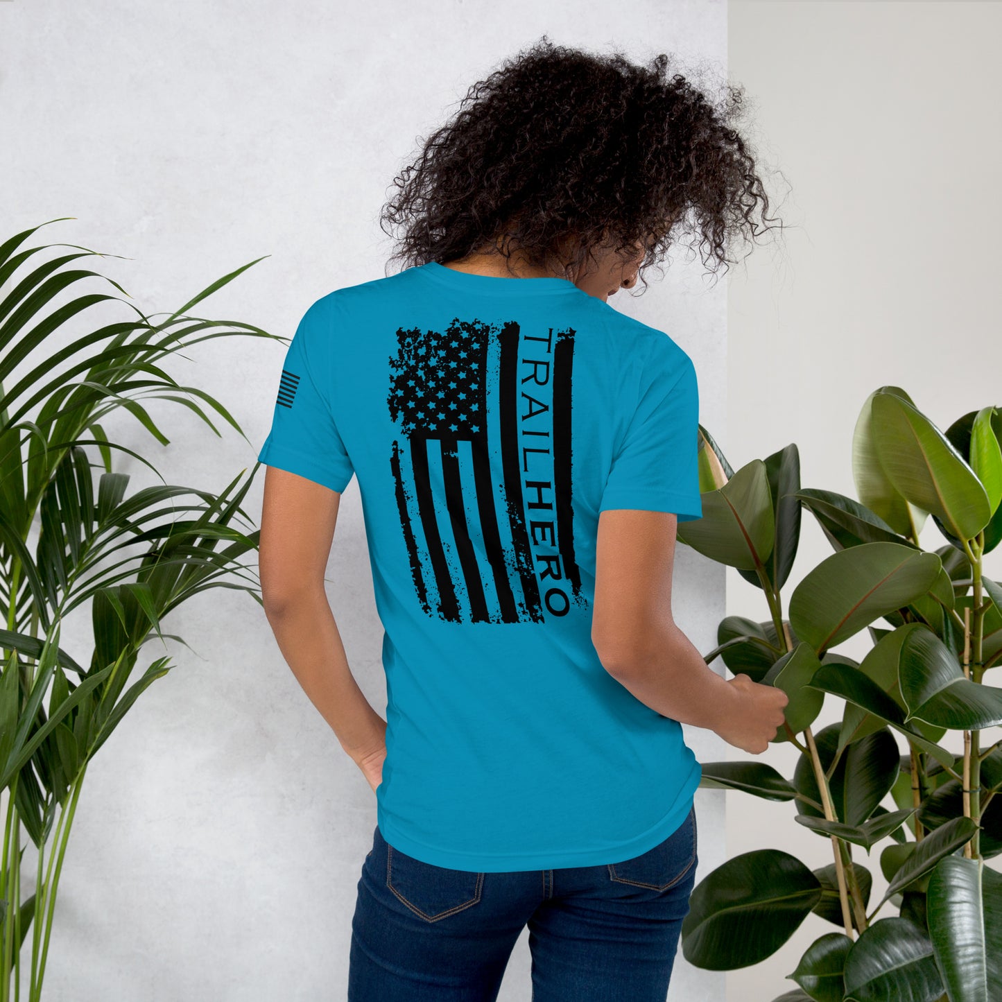 Trail Hero - Unisex - Pre-shrunk 100% Cotton Flag T-shirt - 10 Colors