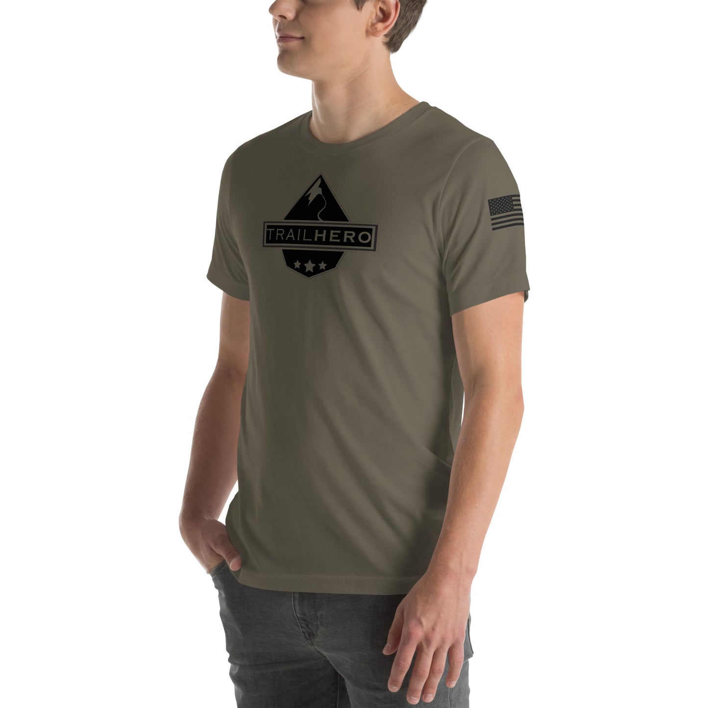 Trail Hero - Unisex - Pre-Shrunk 100% Cotton Flag T-shirt - 7 Colors
