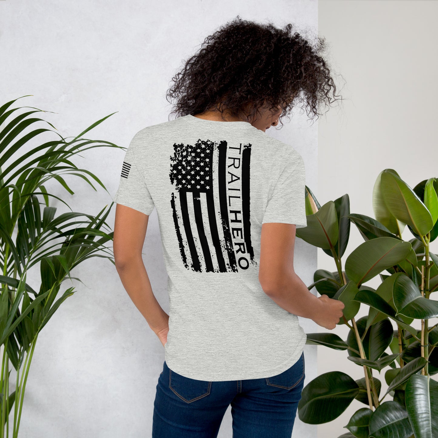 Trail Hero - Unisex - Pre-shrunk 100% Cotton Flag T-shirt - 10 Colors