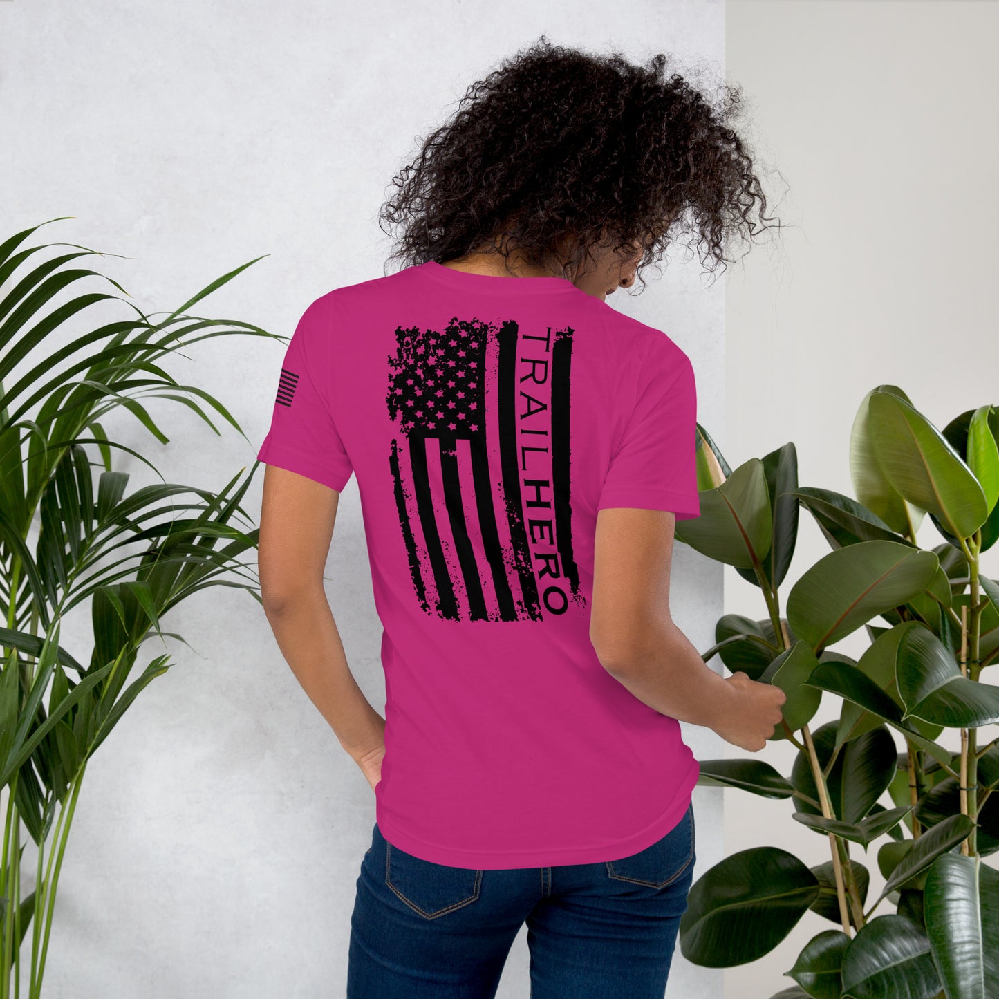 Trail Hero - Unisex - Pre-shrunk 100% Cotton Flag T-shirt - 10 Colors