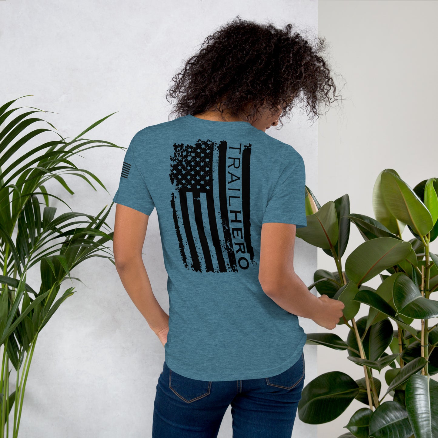 Trail Hero - Unisex - Pre-shrunk 100% Cotton Flag T-shirt - 10 Colors