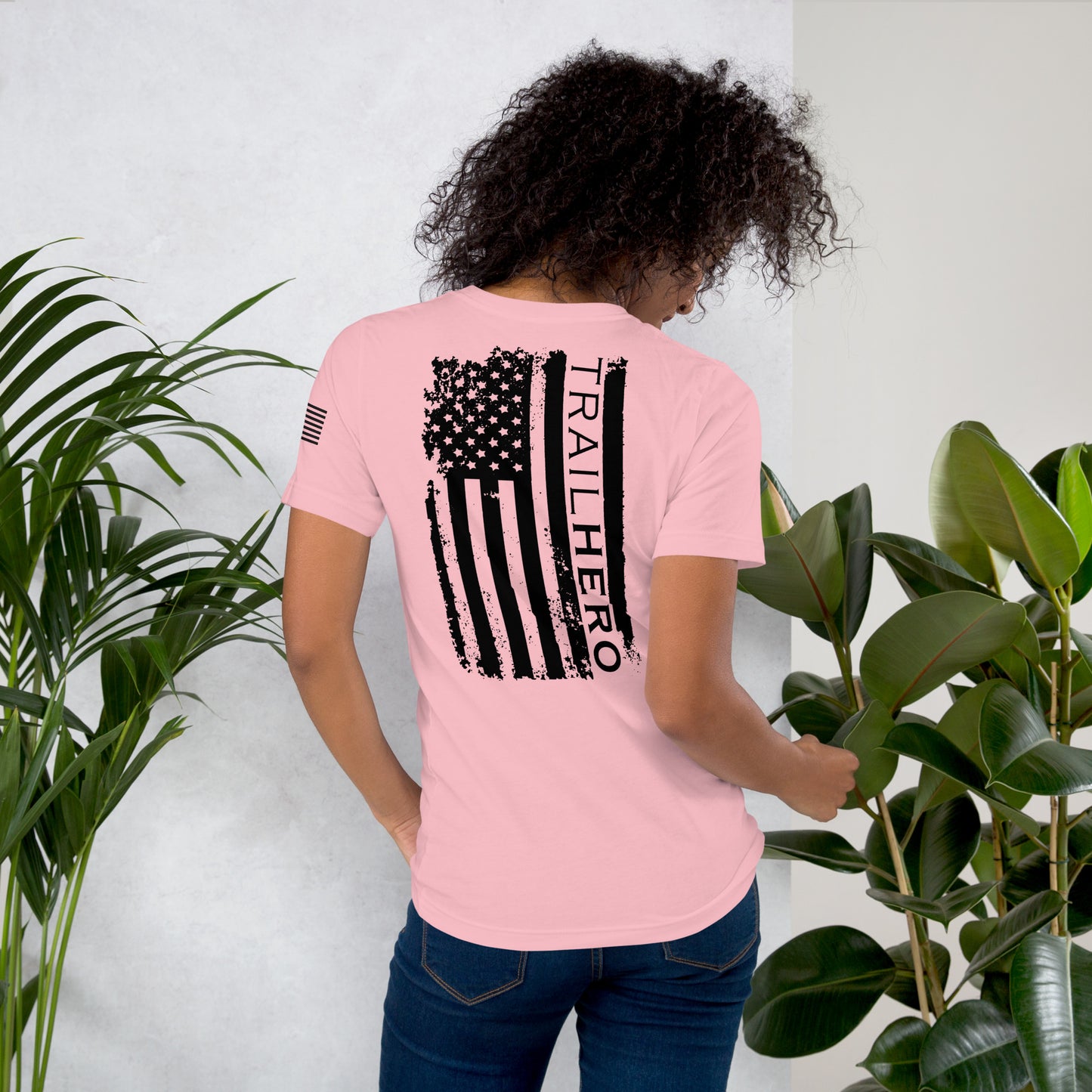 Trail Hero - Unisex - Pre-shrunk 100% Cotton Flag T-shirt - 10 Colors