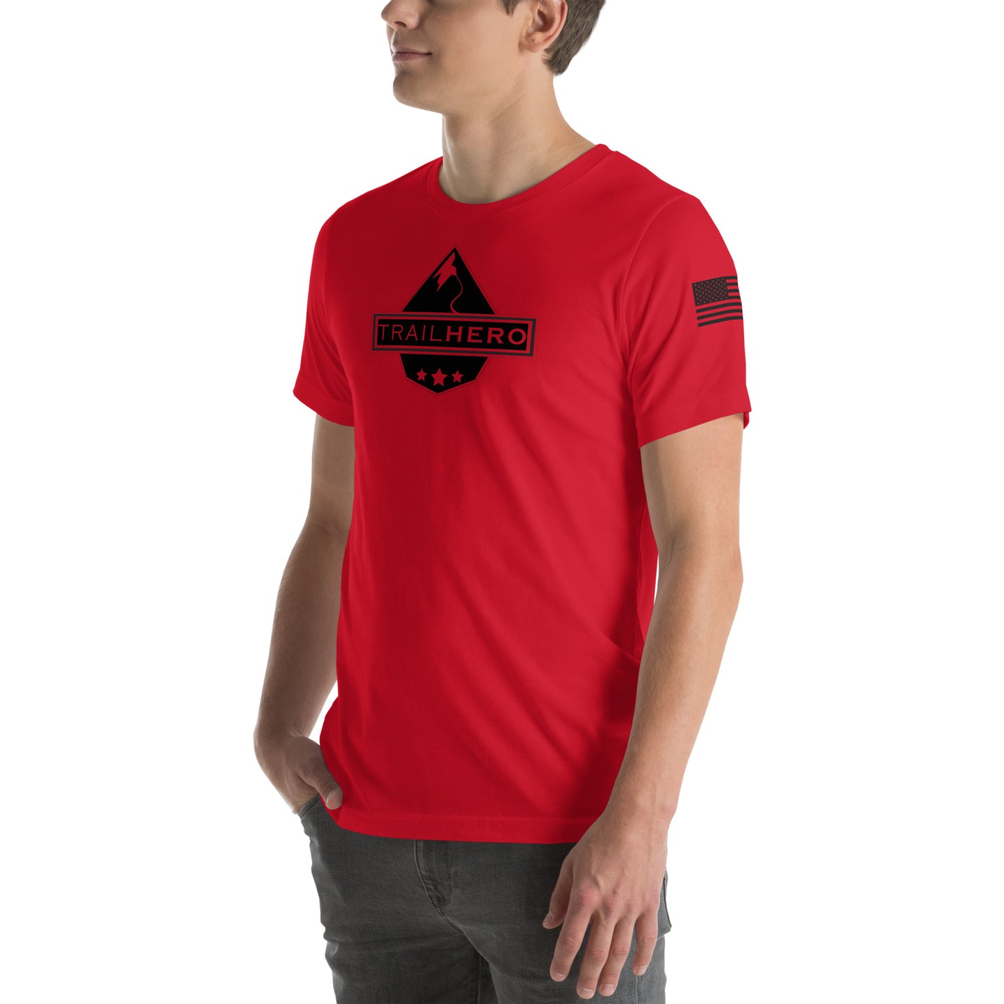 Trail Hero - Unisex - Pre-Shrunk 100% Cotton Flag T-shirt - 7 Colors