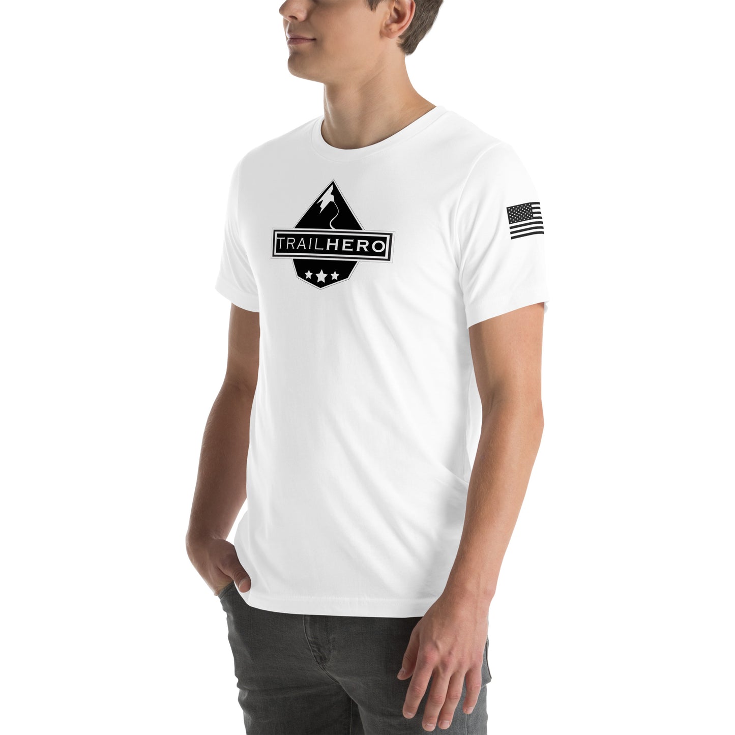 Trail Hero - Unisex - Pre-Shrunk 100% Cotton Flag T-shirt - 7 Colors