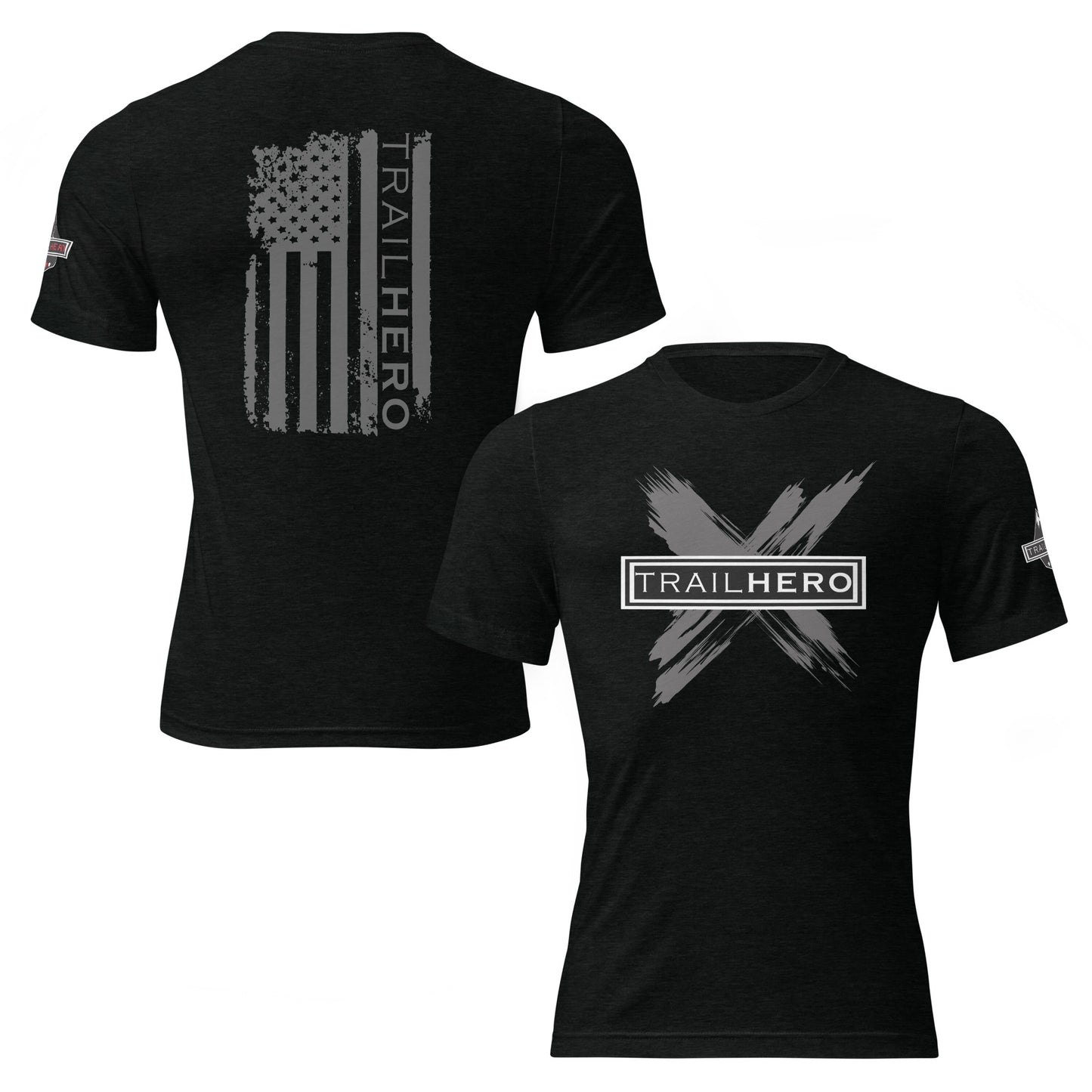 Trail Hero X - Black Logo - Short Sleeve T-Shirt 2