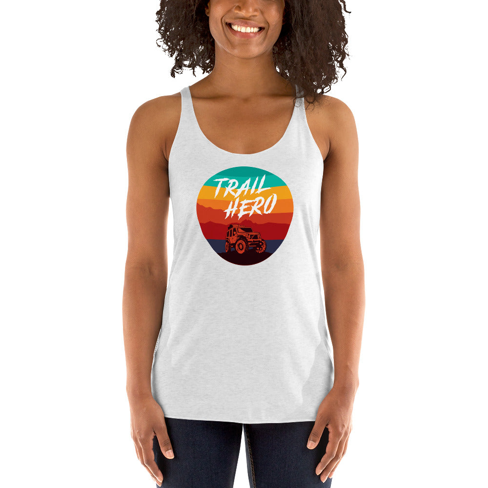 Trail Hero - Womens - Next Level Tri-Blend - Racerback Tank - 11 Colors