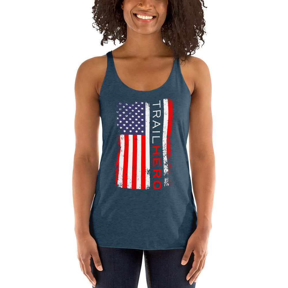 Trail Hero - Womens - Next Level Tri-Blend - Racerback Tank - 10 Colors