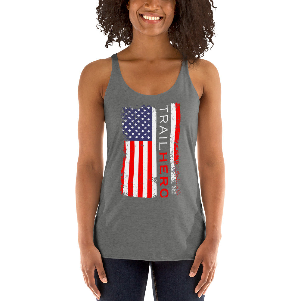 Trail Hero - Womens - Next Level Tri-Blend - Racerback Tank - 10 Colors