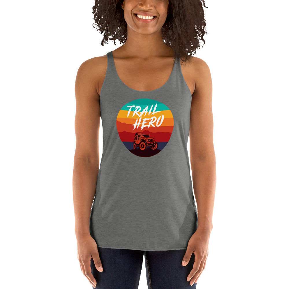 Trail Hero - Womens - Next Level Tri-Blend - Racerback Tank - 11 Colors