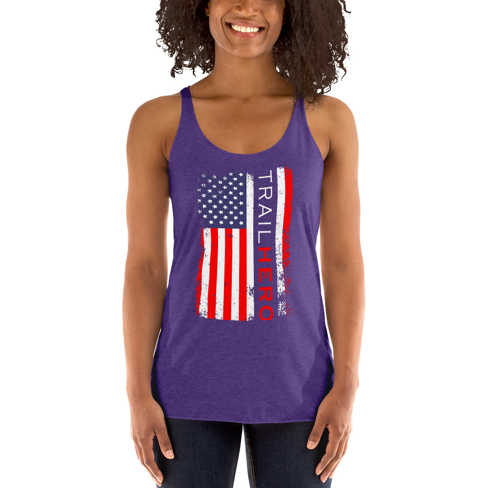 Trail Hero - Womens - Next Level Tri-Blend - Racerback Tank - 10 Colors