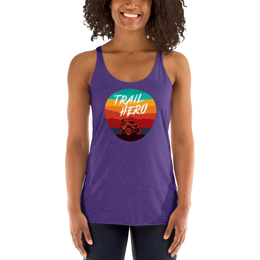 Trail Hero - Womens - Next Level Tri-Blend - Racerback Tank - 11 Colors