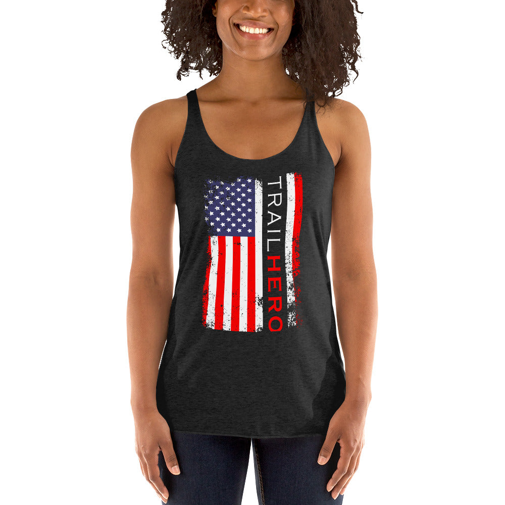 Trail Hero - Womens - Next Level Tri-Blend - Racerback Tank - 10 Colors
