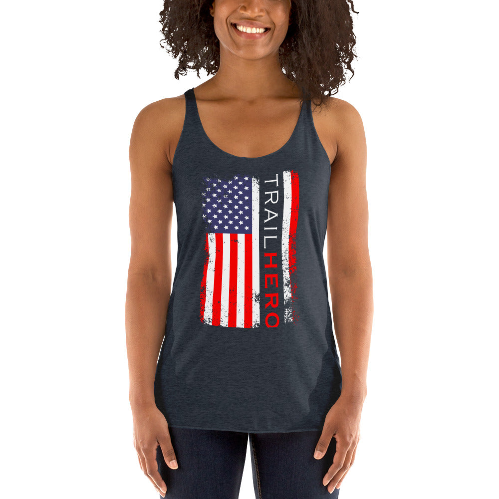 Trail Hero - Womens - Next Level Tri-Blend - Racerback Tank - 10 Colors