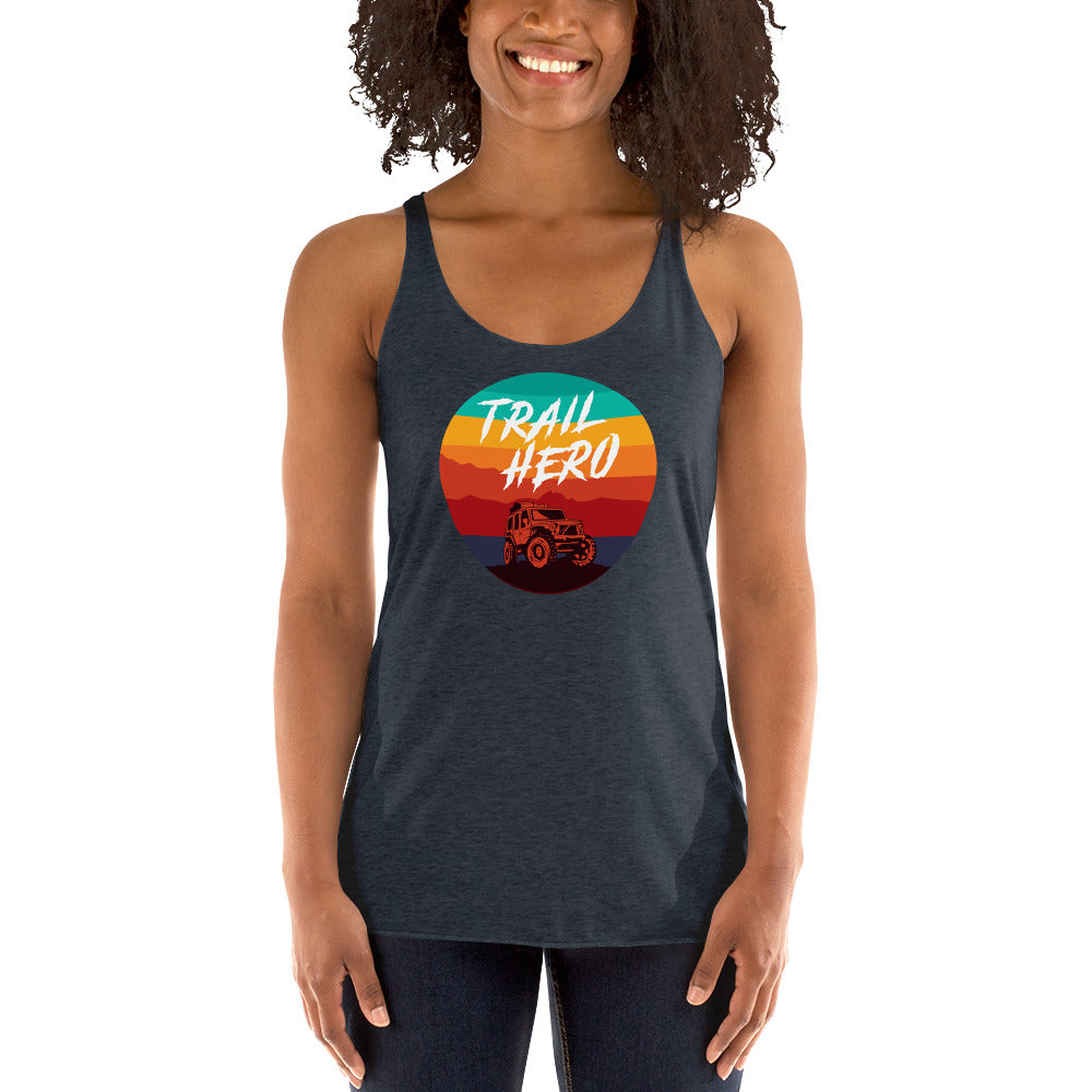 Trail Hero - Womens - Next Level Tri-Blend - Racerback Tank - 11 Colors