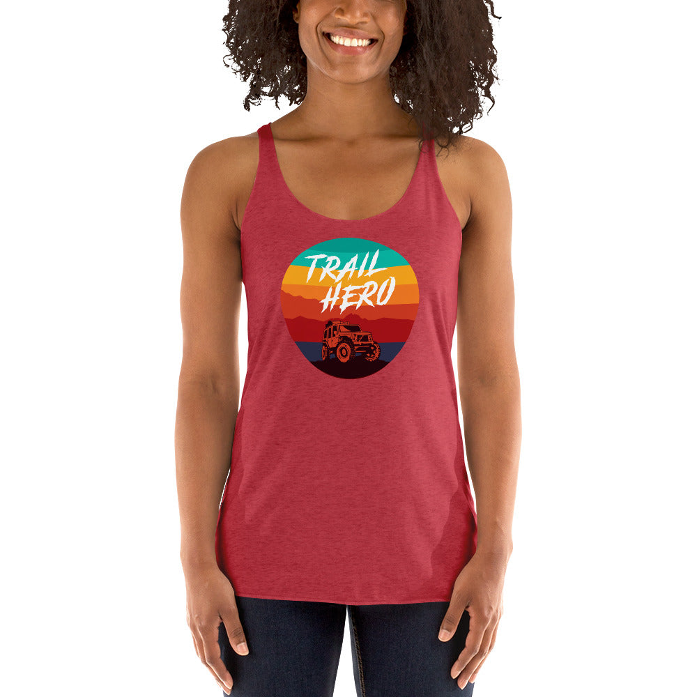 Trail Hero - Womens - Next Level Tri-Blend - Racerback Tank - 11 Colors