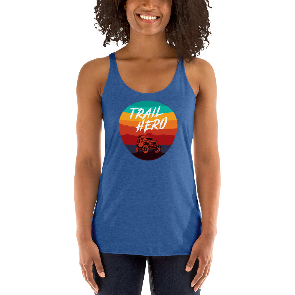 Trail Hero - Womens - Next Level Tri-Blend - Racerback Tank - 11 Colors