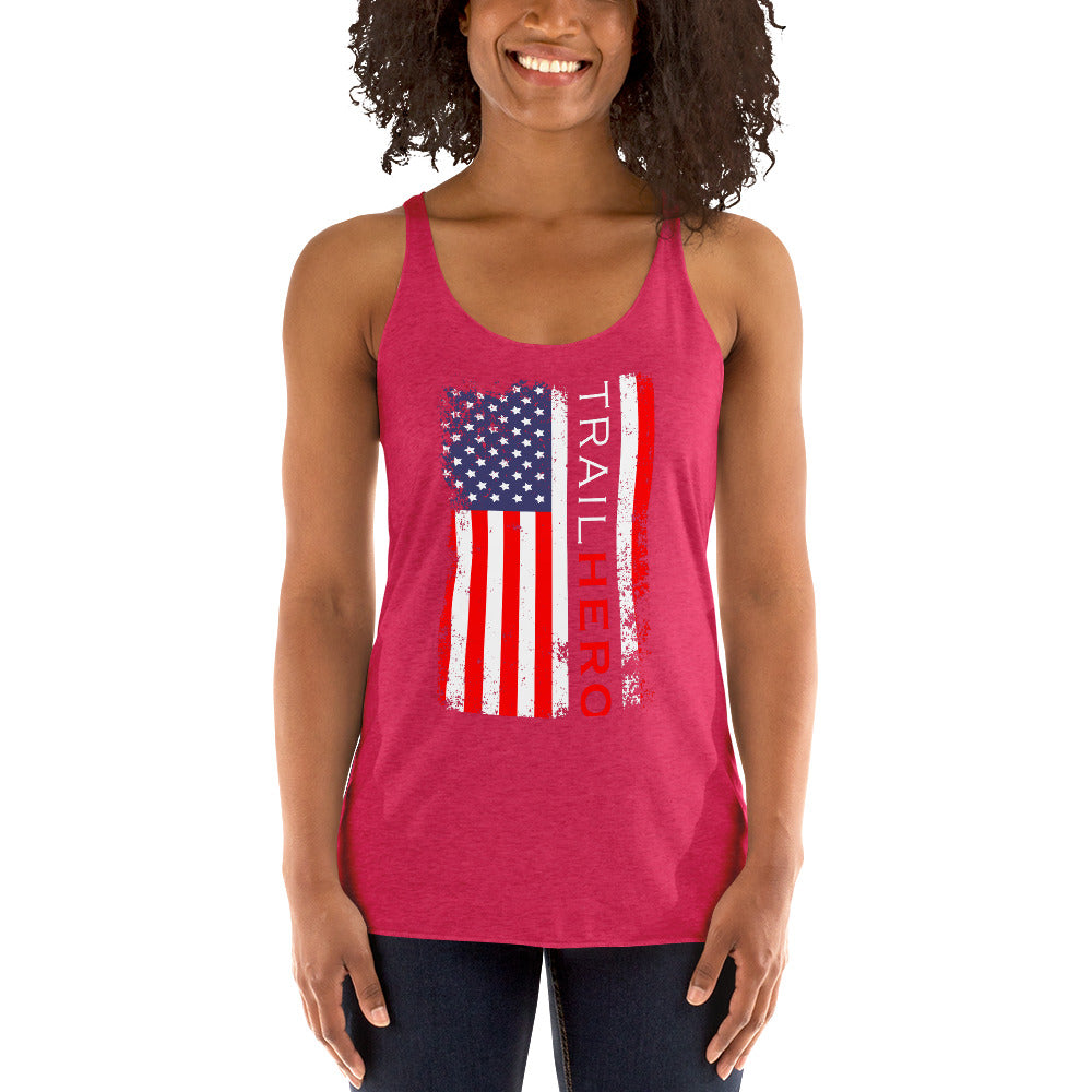 Trail Hero - Womens - Next Level Tri-Blend - Racerback Tank - 10 Colors