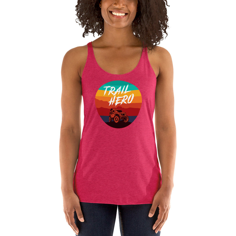 Trail Hero - Womens - Next Level Tri-Blend - Racerback Tank - 11 Colors