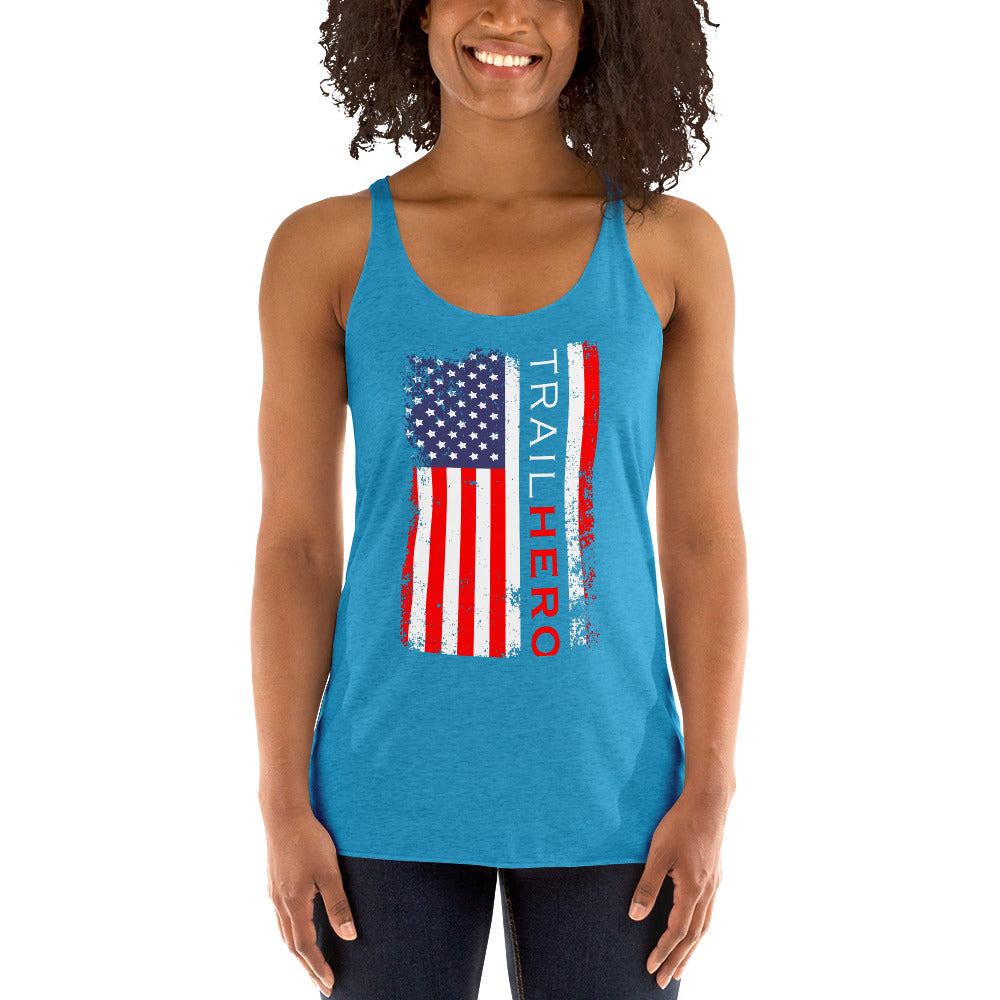 Trail Hero - Womens - Next Level Tri-Blend - Racerback Tank - 10 Colors