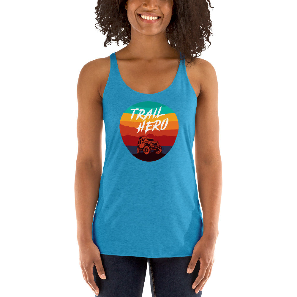 Trail Hero - Womens - Next Level Tri-Blend - Racerback Tank - 11 Colors