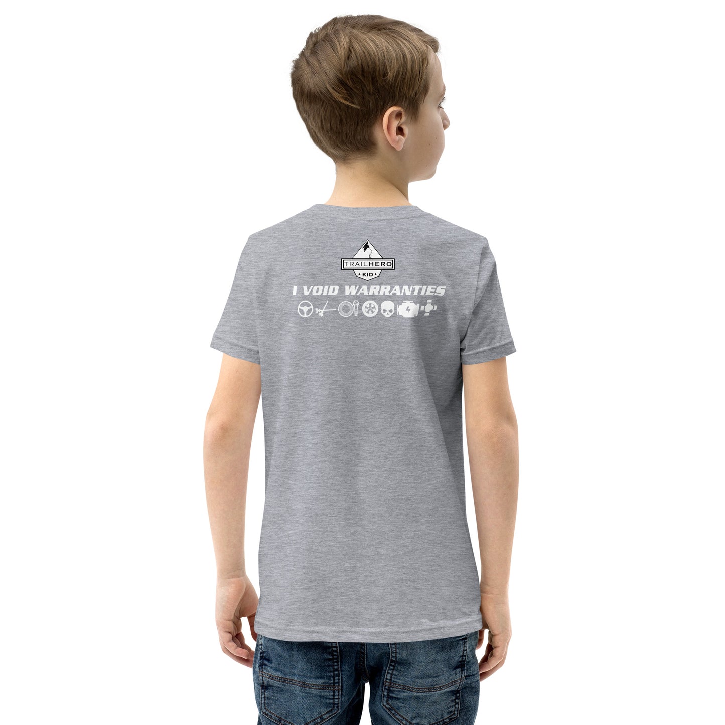 Trail Hero - Youth - Void Warranties - Pre-Shrunk 100% Cotton - Short Sleeve T-Shirt - 13 Colors