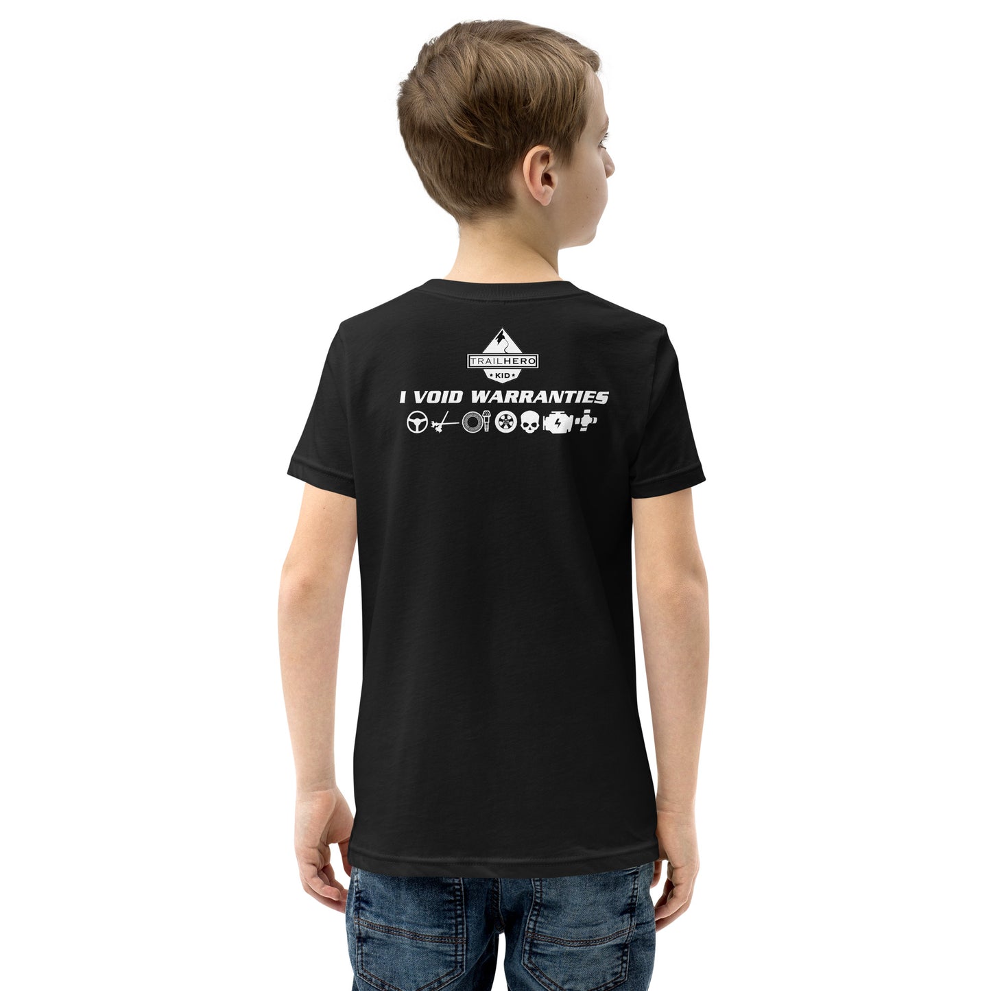 Trail Hero - Youth - Void Warranties - Pre-Shrunk 100% Cotton - Short Sleeve T-Shirt - 13 Colors