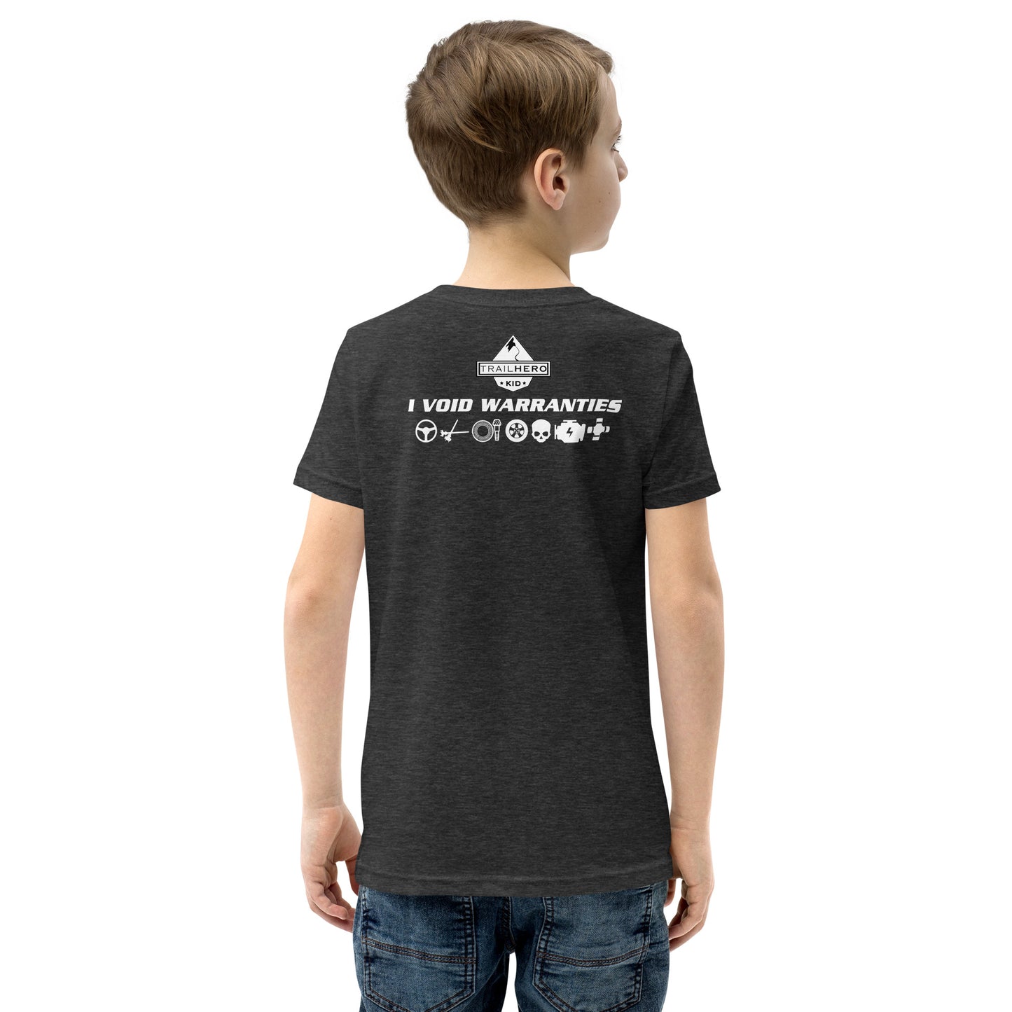 Trail Hero - Youth - Void Warranties - Pre-Shrunk 100% Cotton - Short Sleeve T-Shirt - 13 Colors