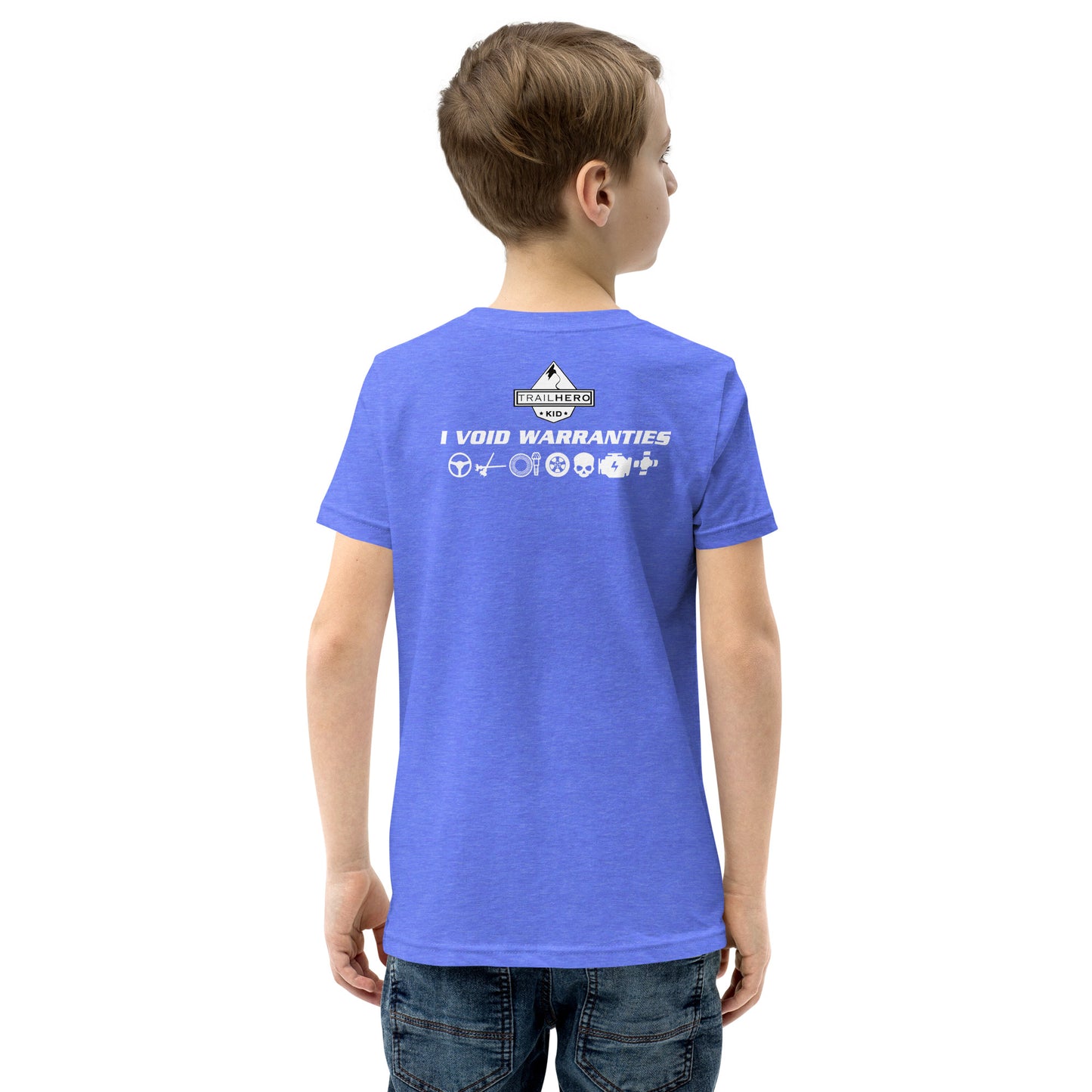 Trail Hero - Youth - Void Warranties - Pre-Shrunk 100% Cotton - Short Sleeve T-Shirt - 13 Colors