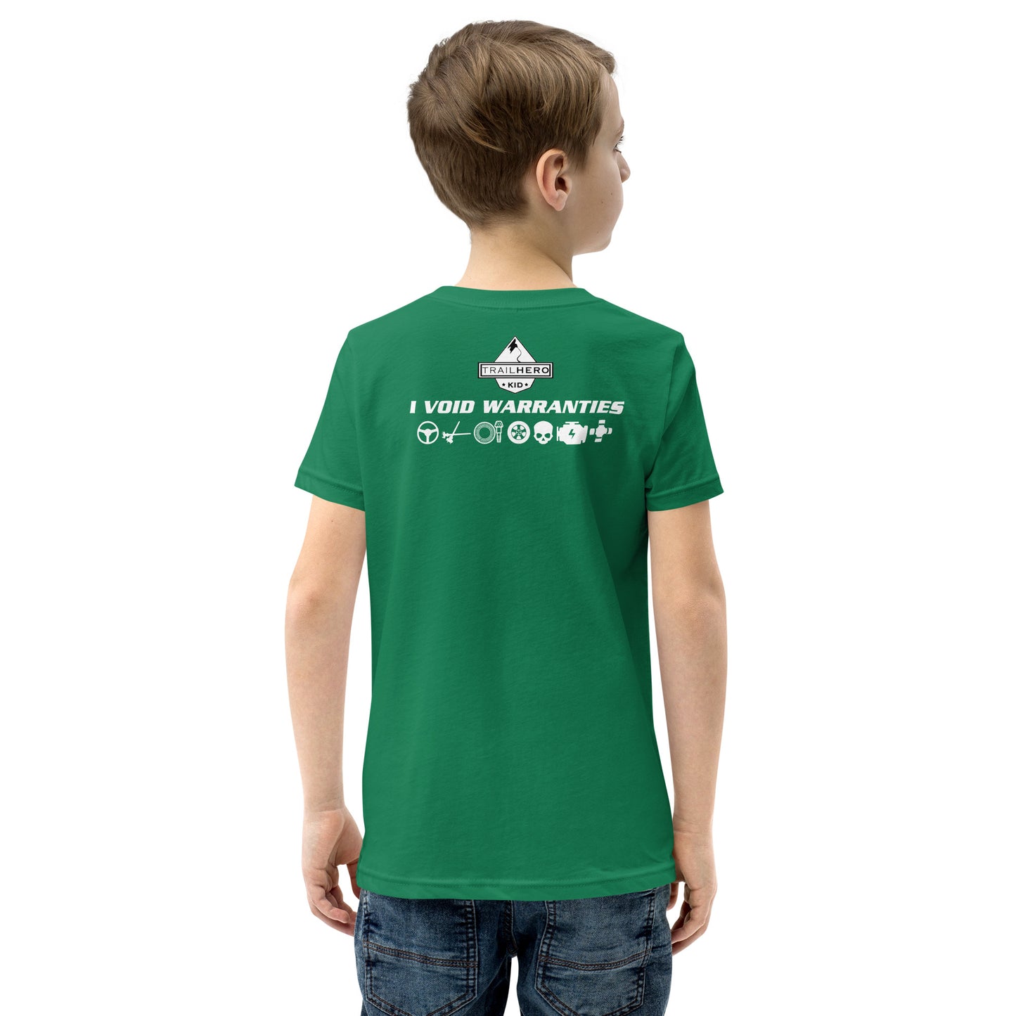 Trail Hero - Youth - Void Warranties - Pre-Shrunk 100% Cotton - Short Sleeve T-Shirt - 13 Colors