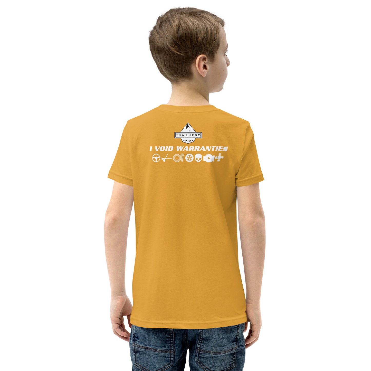 Trail Hero - Youth - Void Warranties - Pre-Shrunk 100% Cotton - Short Sleeve T-Shirt - 13 Colors