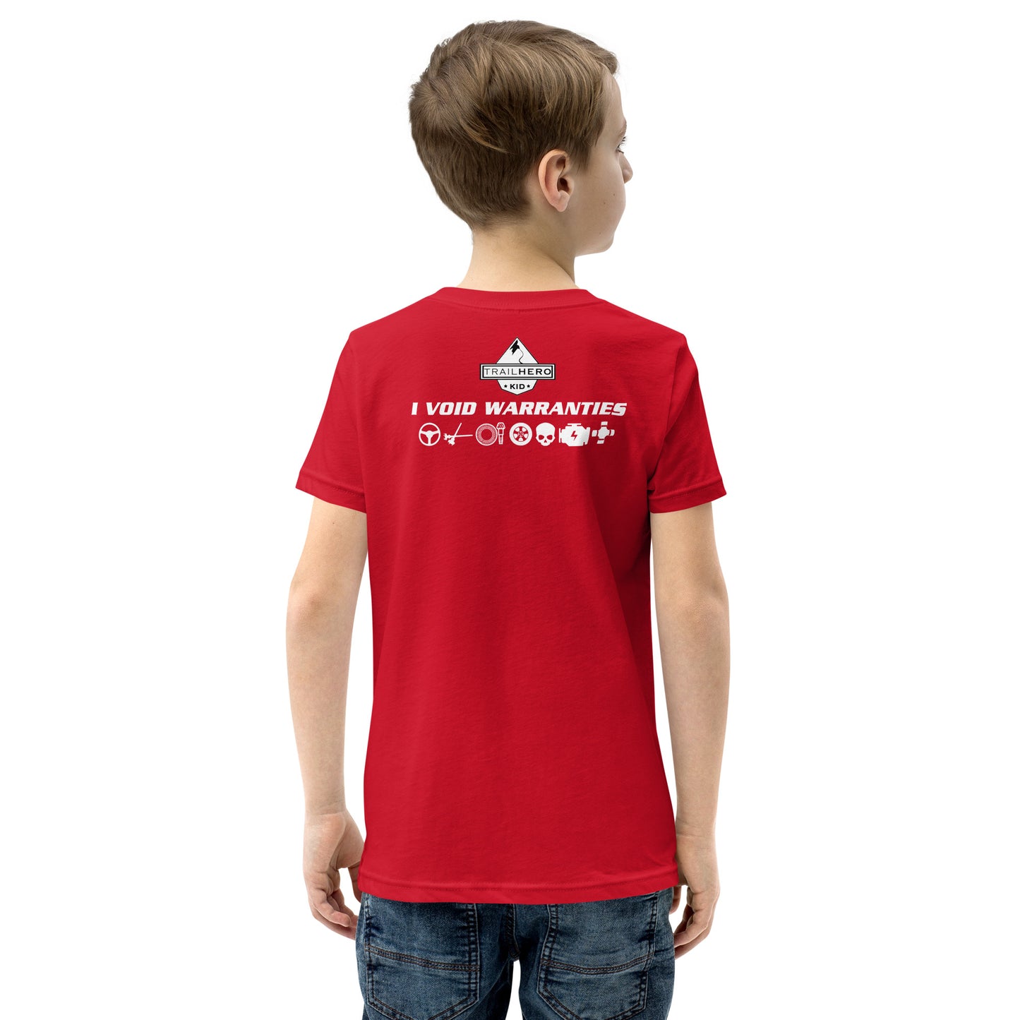 Trail Hero - Youth - Void Warranties - Pre-Shrunk 100% Cotton - Short Sleeve T-Shirt - 13 Colors
