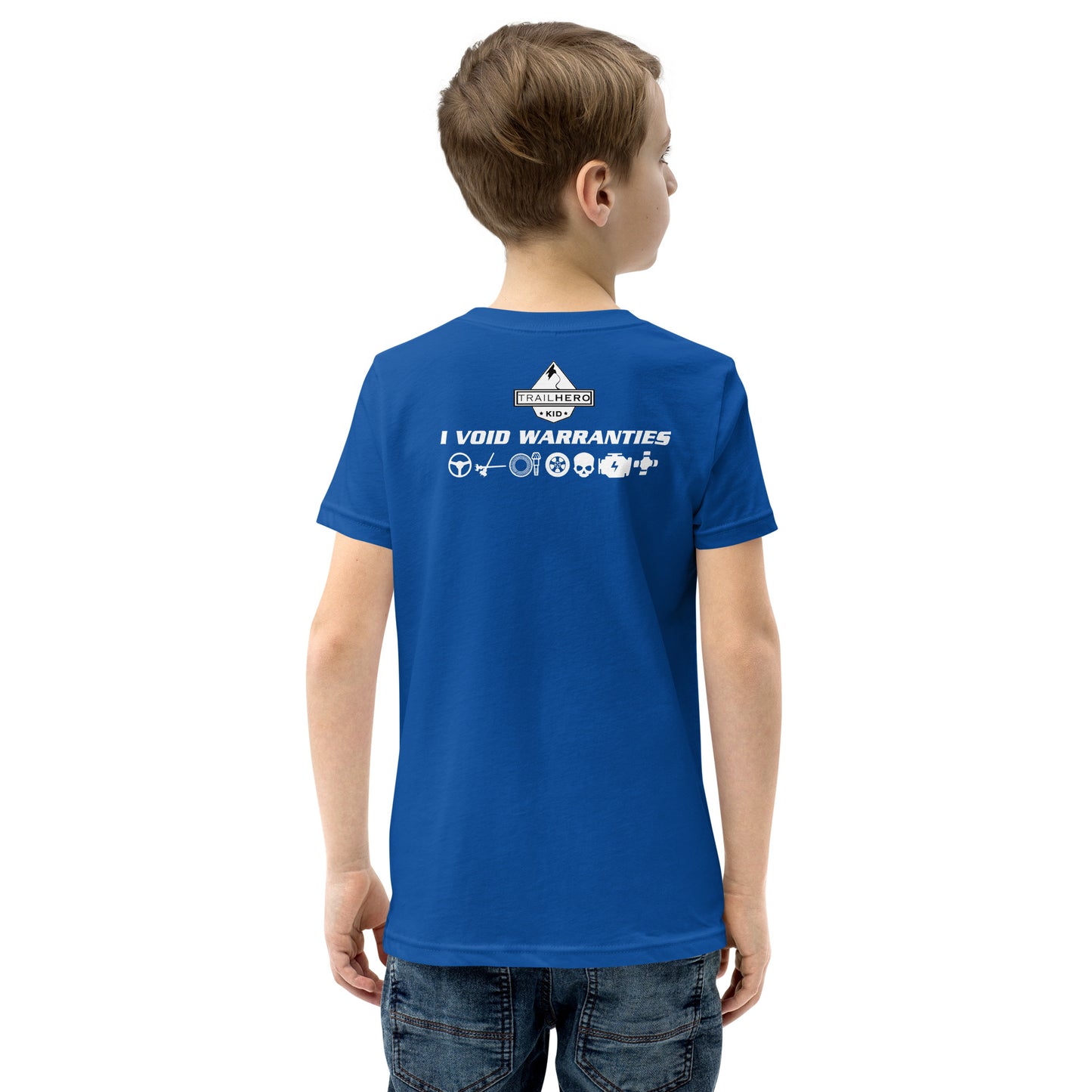 Trail Hero - Youth - Void Warranties - Pre-Shrunk 100% Cotton - Short Sleeve T-Shirt - 13 Colors