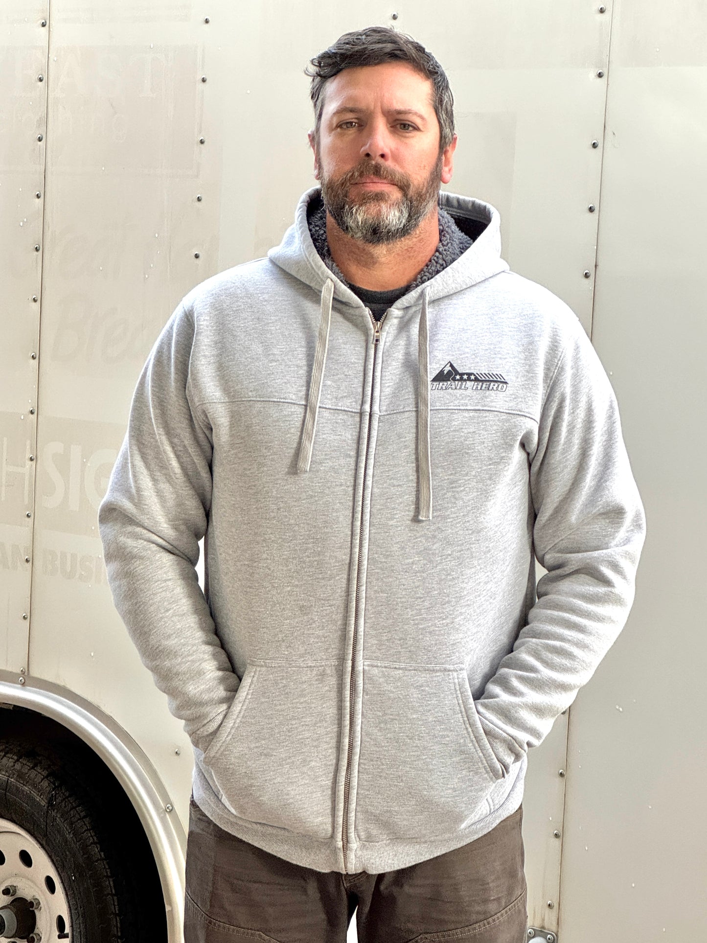 Trail Hero - Fleece Lined Zipper Hoodie (WAS $60 - SAVE $20)