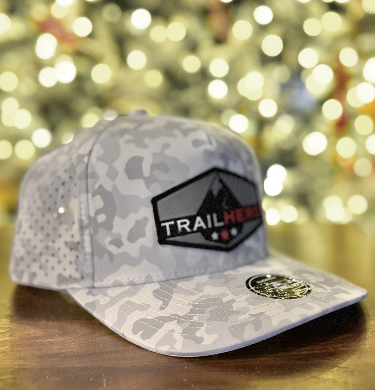 Trail Hero - WHITE Camo Hats - Two Patch Optoins (WAS $35 - SAVE $10)