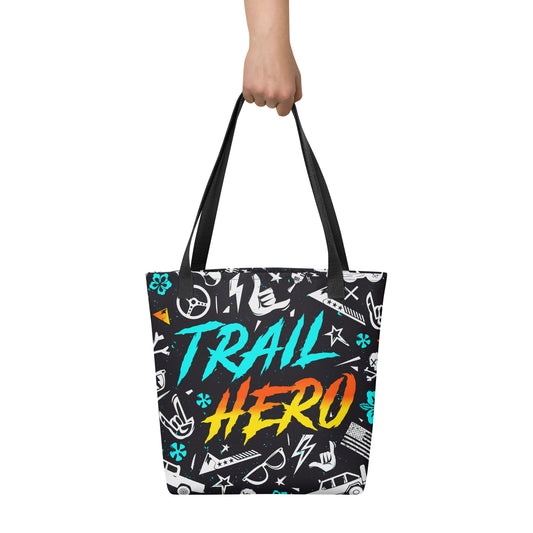 Trail Hero - Bag - 15″ × 15″ Throw Back Tote Bag
