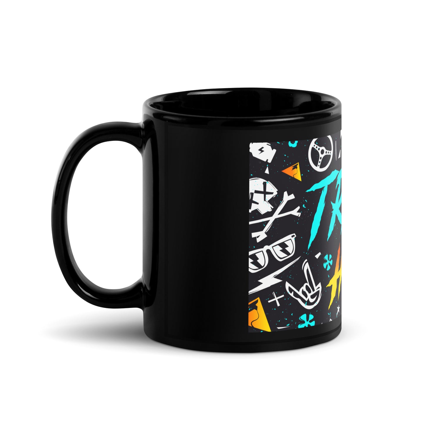 Trail Hero - Accessory - Throw Back Black Glossy Coffee Mug - Two Sizes