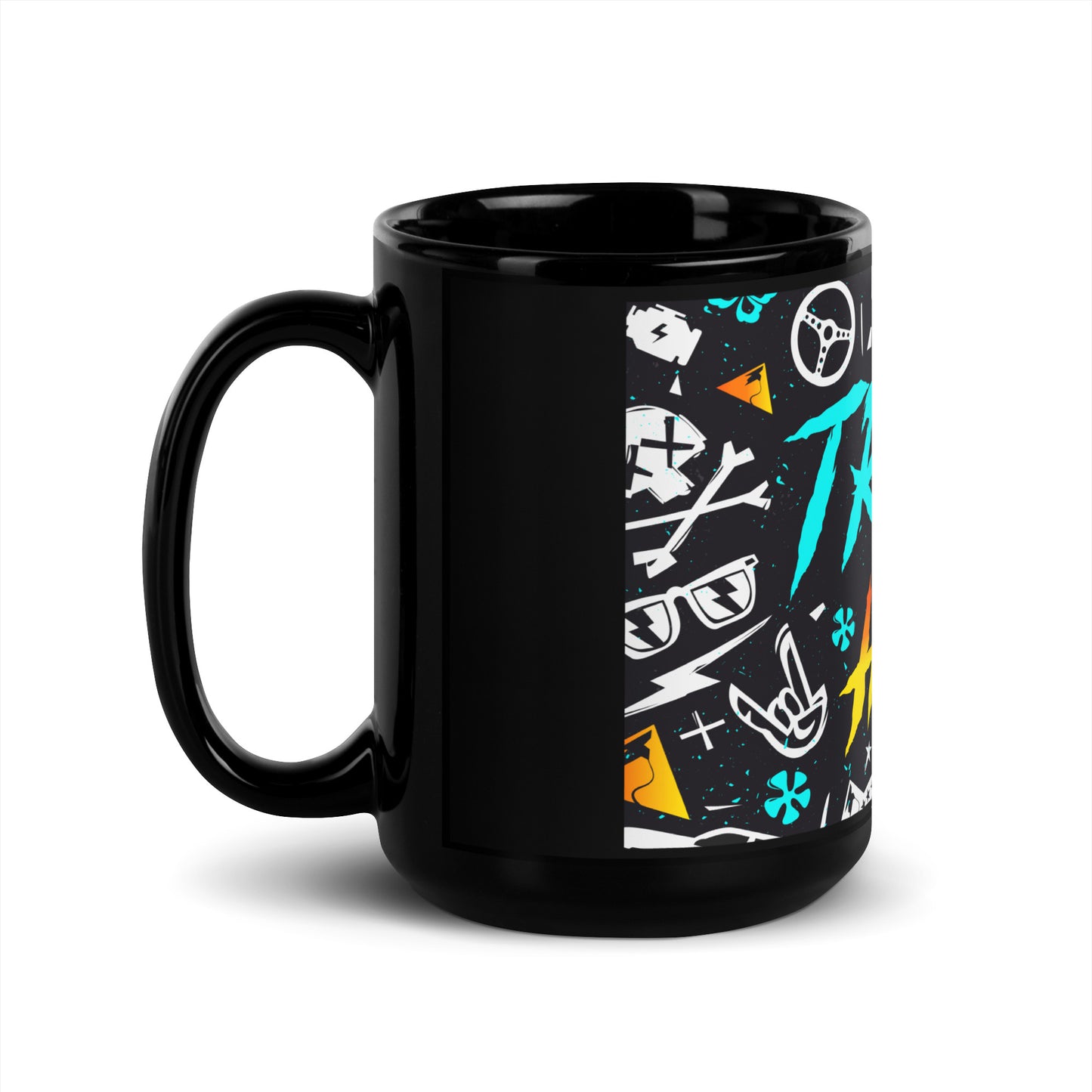 Trail Hero - Accessory - Throw Back Black Glossy Coffee Mug - Two Sizes