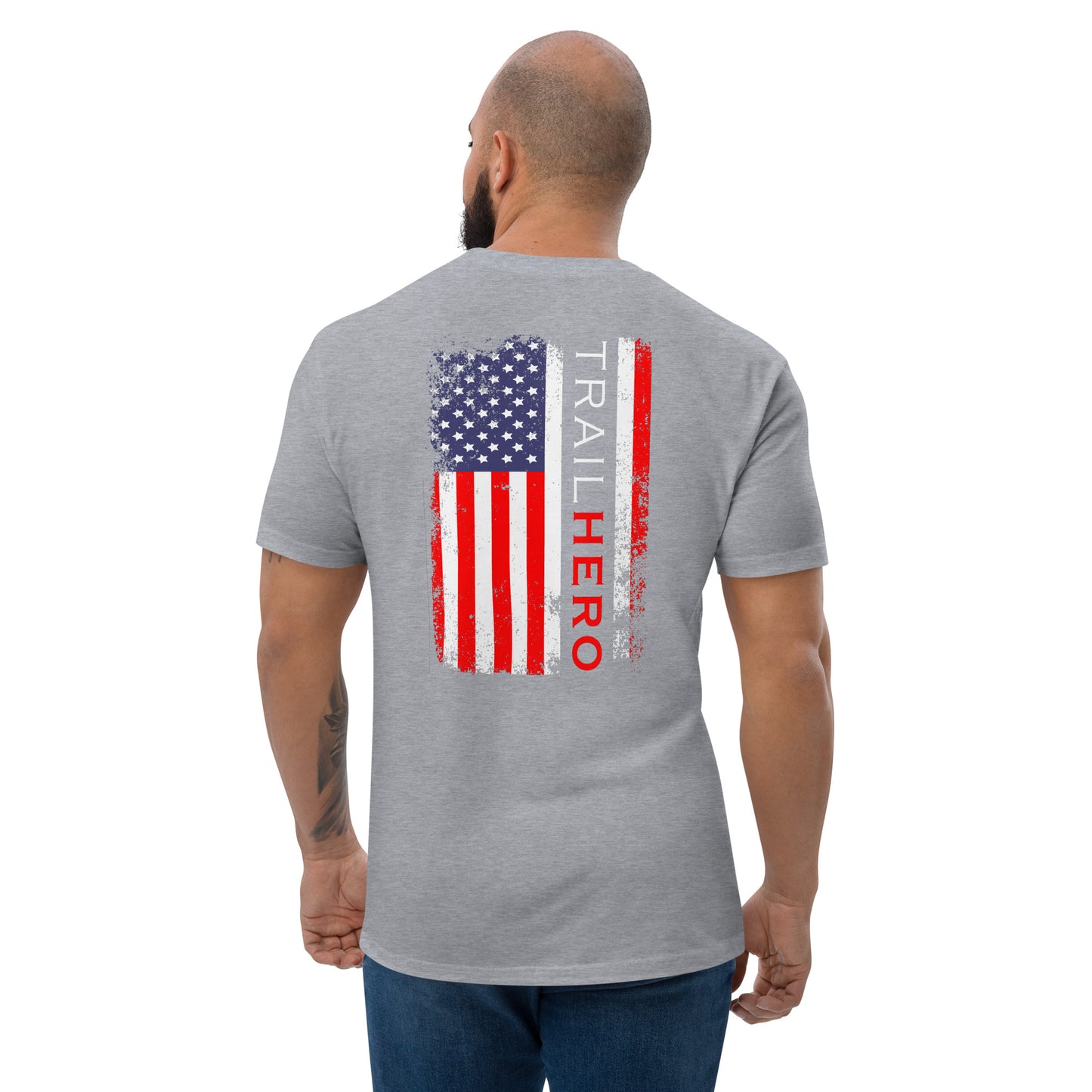 Trail Hero - Unisex - Full Color Flag - Pre-Shrunk 100% Cotton Next Level T-Shirt - 4 Colors