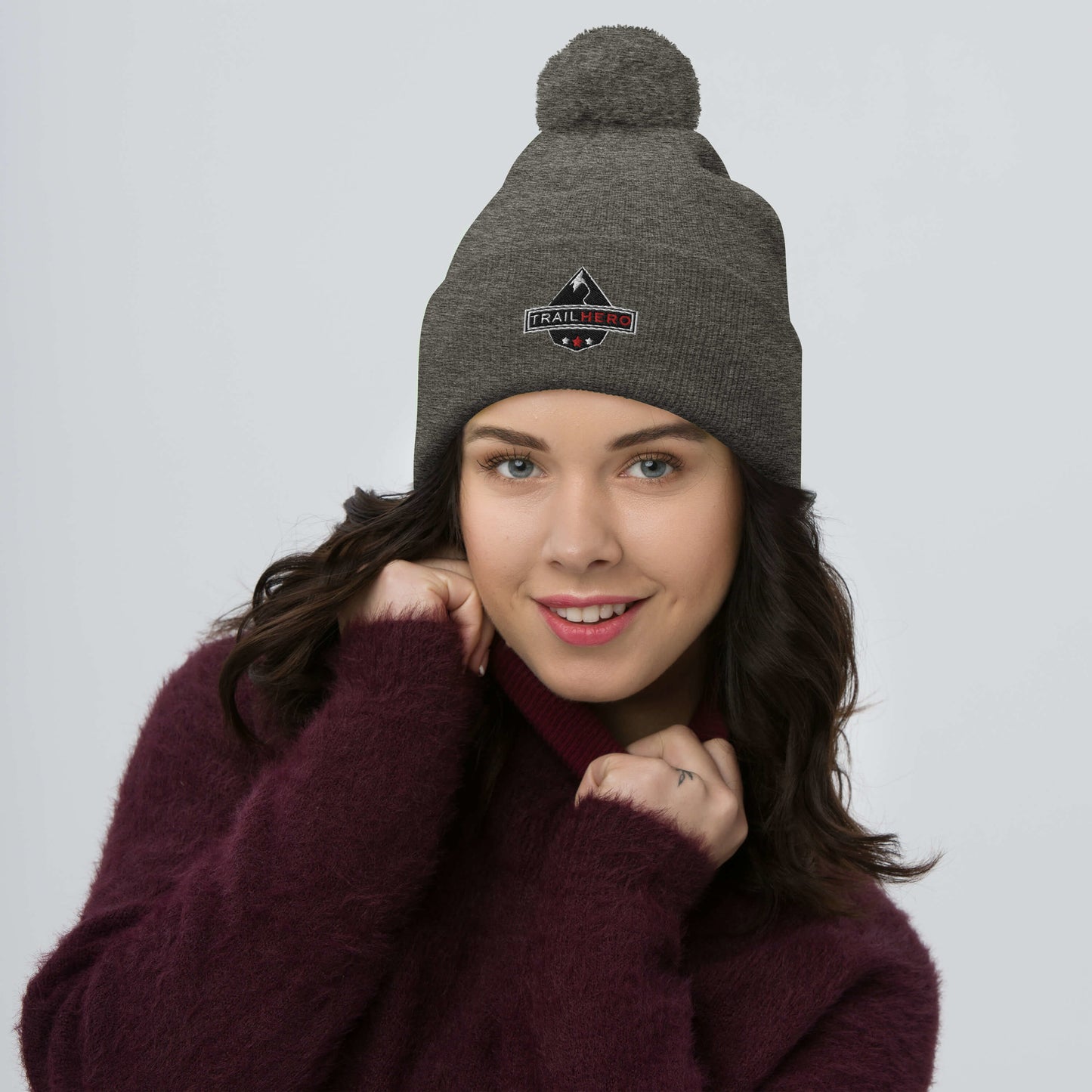 Trail Hero - Hat - Girls Pom Beanie - 100% acrylic - 10 Colors