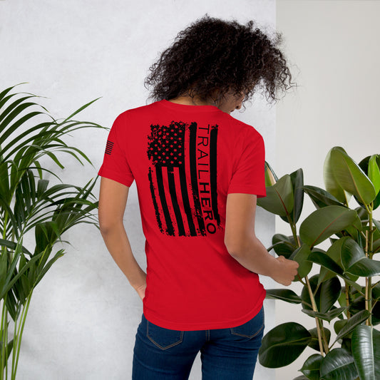 Trail Hero - Unisex - Pre-shrunk 100% Cotton Flag T-shirt - 10 Colors