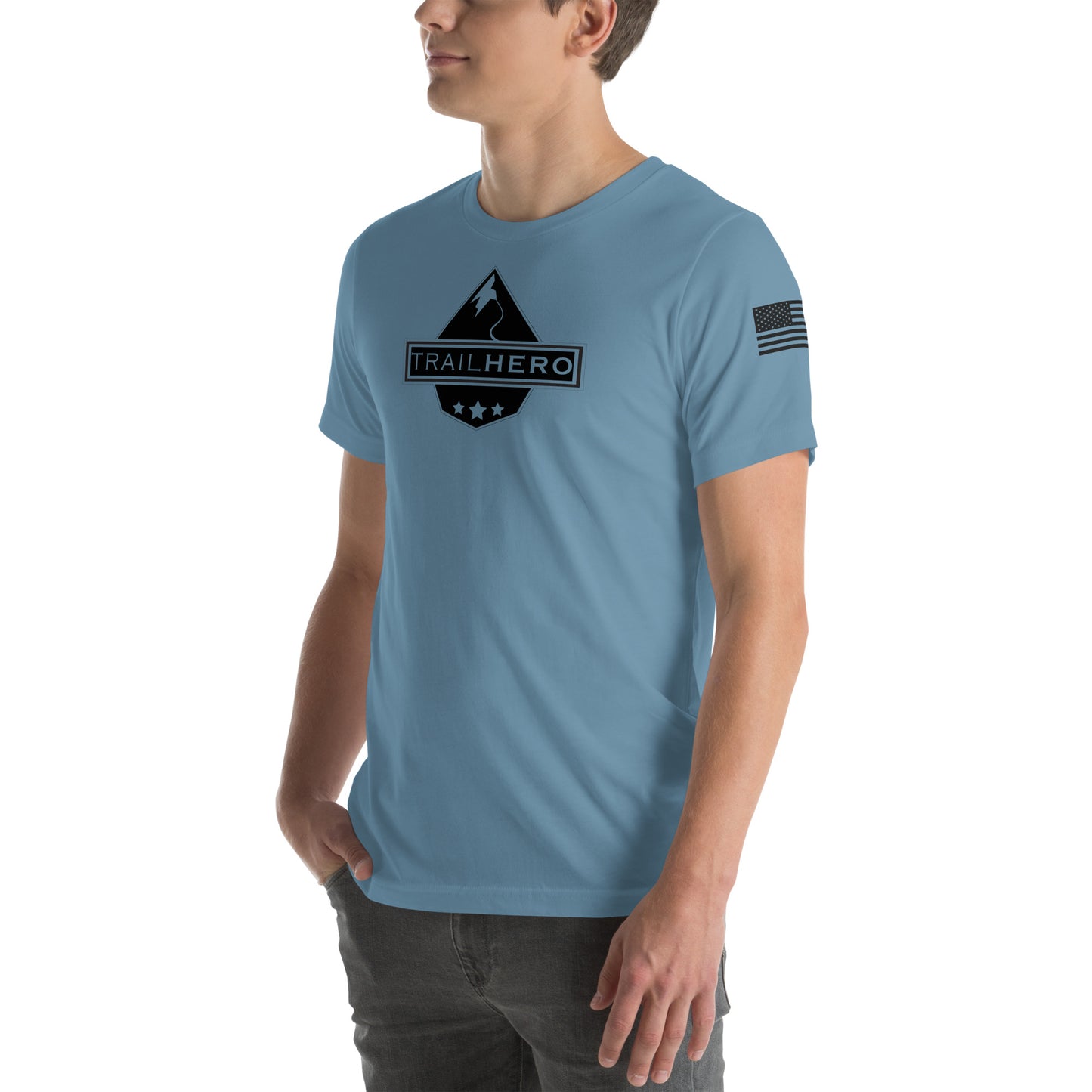 Trail Hero - Unisex - Pre-Shrunk 100% Cotton Flag T-shirt - 7 Colors